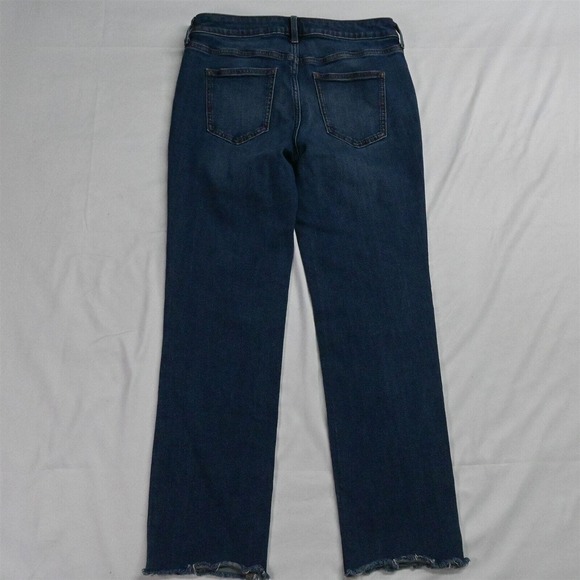 Simply Vera by Vera Wang 4 Straight Raw Hem‎ Dark Wash Flex Denim Jeans - Picture 7 of 7